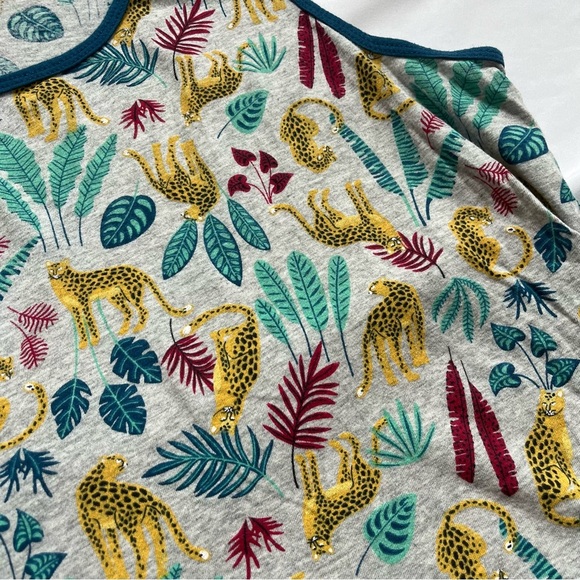 Secret Treasures Tank Top XL, Grey with Cheetah Floral Print - Picture 4 of 6